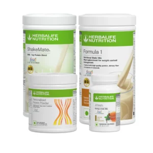 Herbalife Formula 1 Banana Caramel Nutritional Shake, Shakemate, 200g Protein Powder, and Afresh Combo Pack