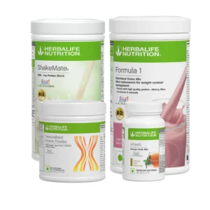 Herbalife Formula 1 Rose Kheer Nutritional Shake, Shakemate, 200g Protein Powder, and Afresh Combo Pack